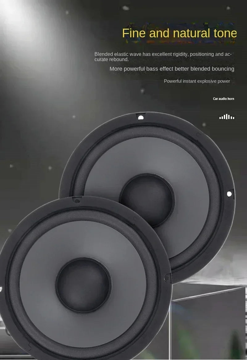 6 Inch Car Speakers 600W HiFi Coaxial Subwoofer Universal Automotive Audio Music Full Range Frequency Car Stereo Speaker