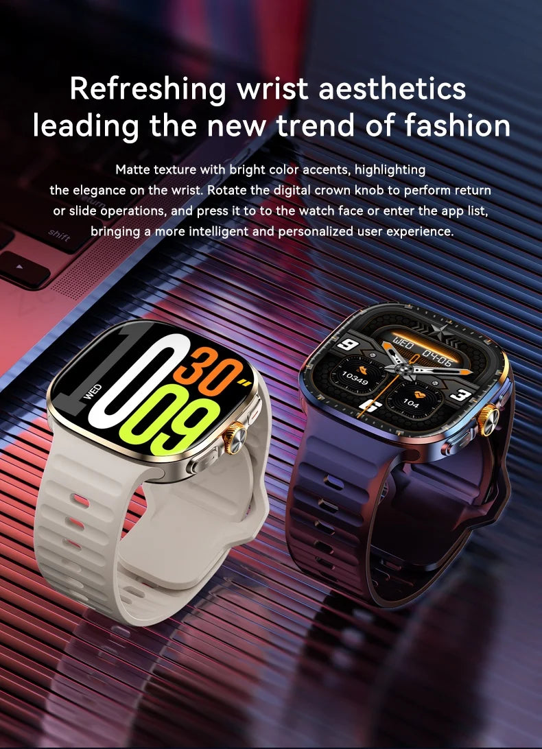 Original M99 Smartwatch with 2.4 Inch AMOLED Screen 4G/5G SIM Card Slot GPS WiFi 190° Rotating Camera Android 10.0 Gaming Watch