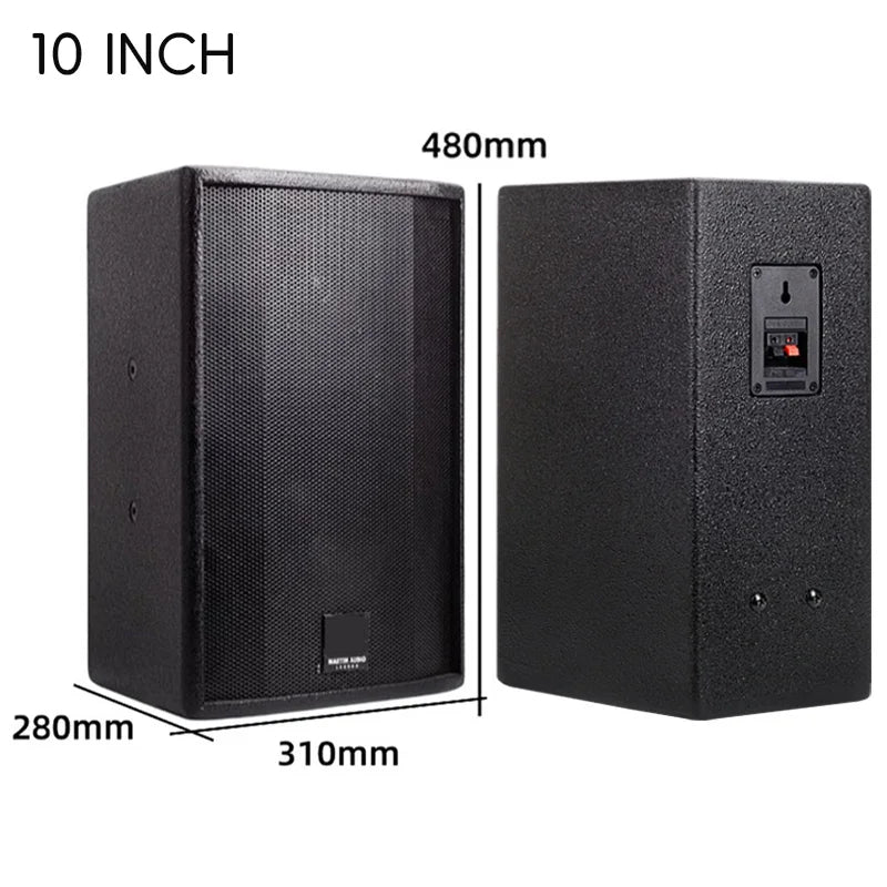 2-Way  Passive Speakers 6.5 /8/10 Inch Wall MountSound Box 95dB Sensitivity Audio 8 Ohm Loudspeaker For KTV Conference Home Mall