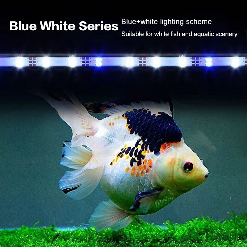 Fish Tank Light Underwater Lighting Submersible Lamp Plant Grow Lamp 110V 17-47CM USB Plug Aquarium Light LED Waterproof