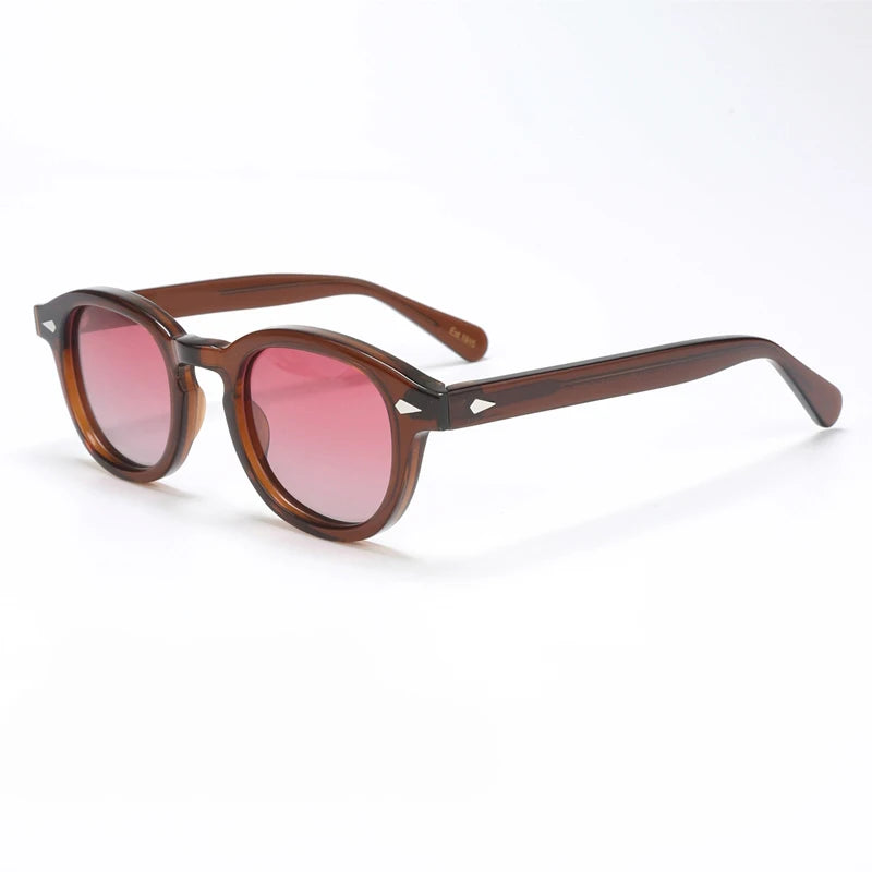 Polarized Sunglasses Men Brand Johnny Depp Sun Glasses Lens Woman Luxury Vintage Acetate Driver's Shade