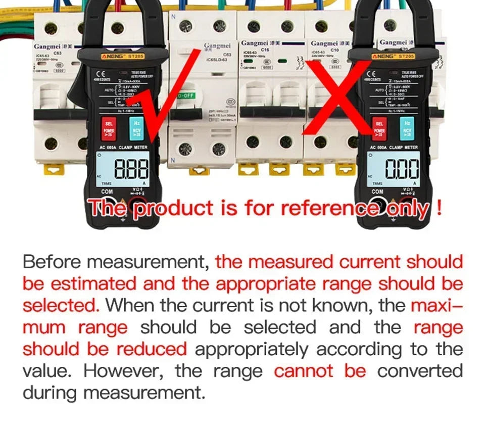 ANENG ST184 Digital Multimeter Clamp Meter True RMS Voltage Current Ohm Test+B15 Induction Tester Pen Electrician Detection Tool