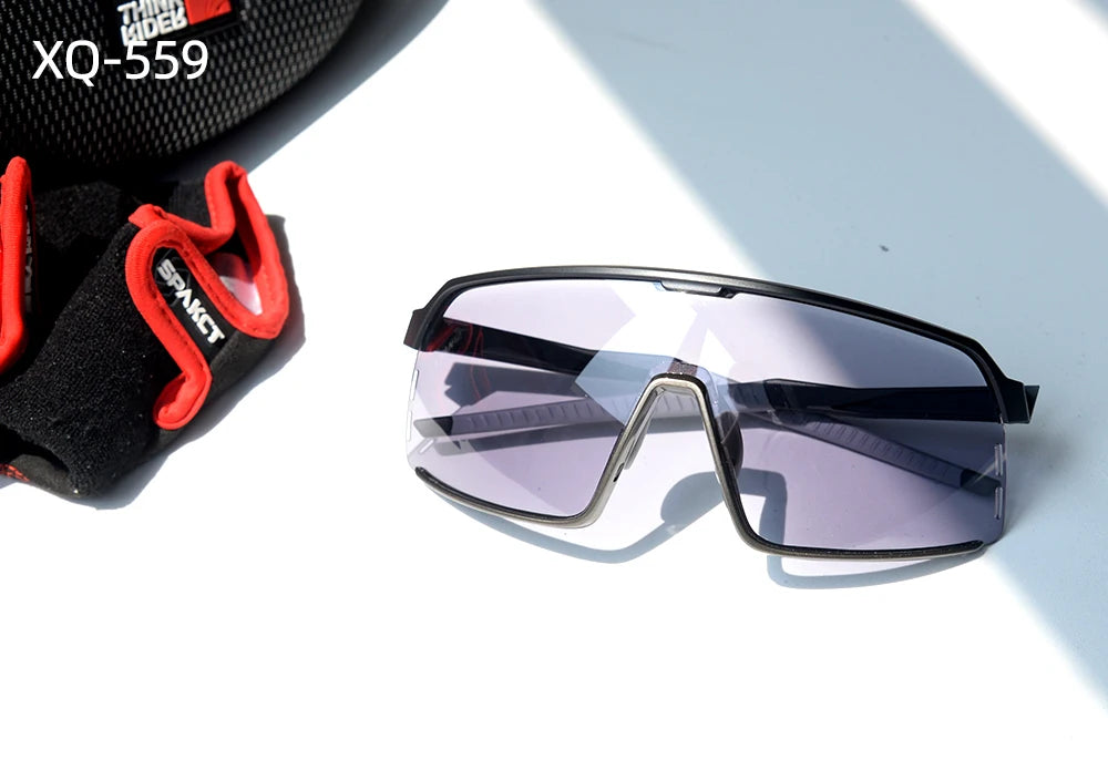 ThinkRider Bike Photochromic Cycling Glasses Bicycle Glasses Sports Men's Sunglasses MTB Road Cycling Eyewear Protection Goggles