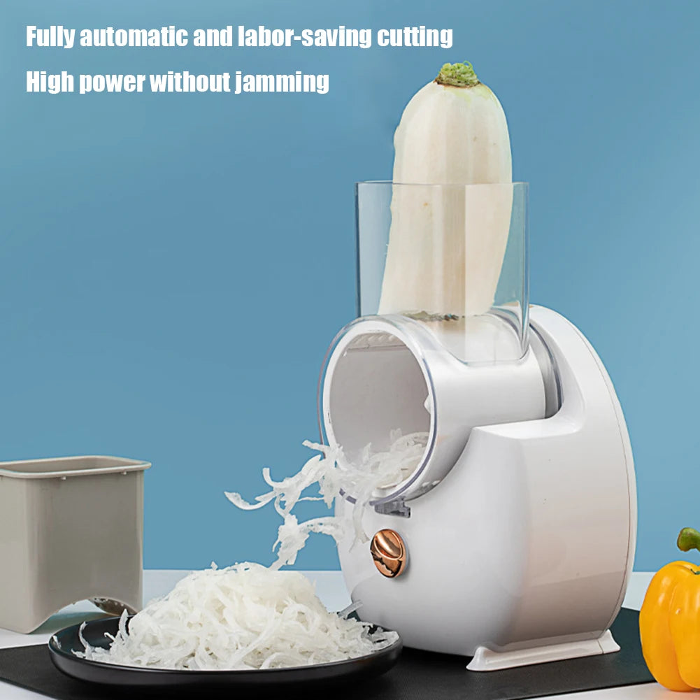 Electric Potato Chopper Household Gadgets 3-in-1 Multifunctional Potato Shredder Carrot Cheese Rechargeable Kitchen Accessories