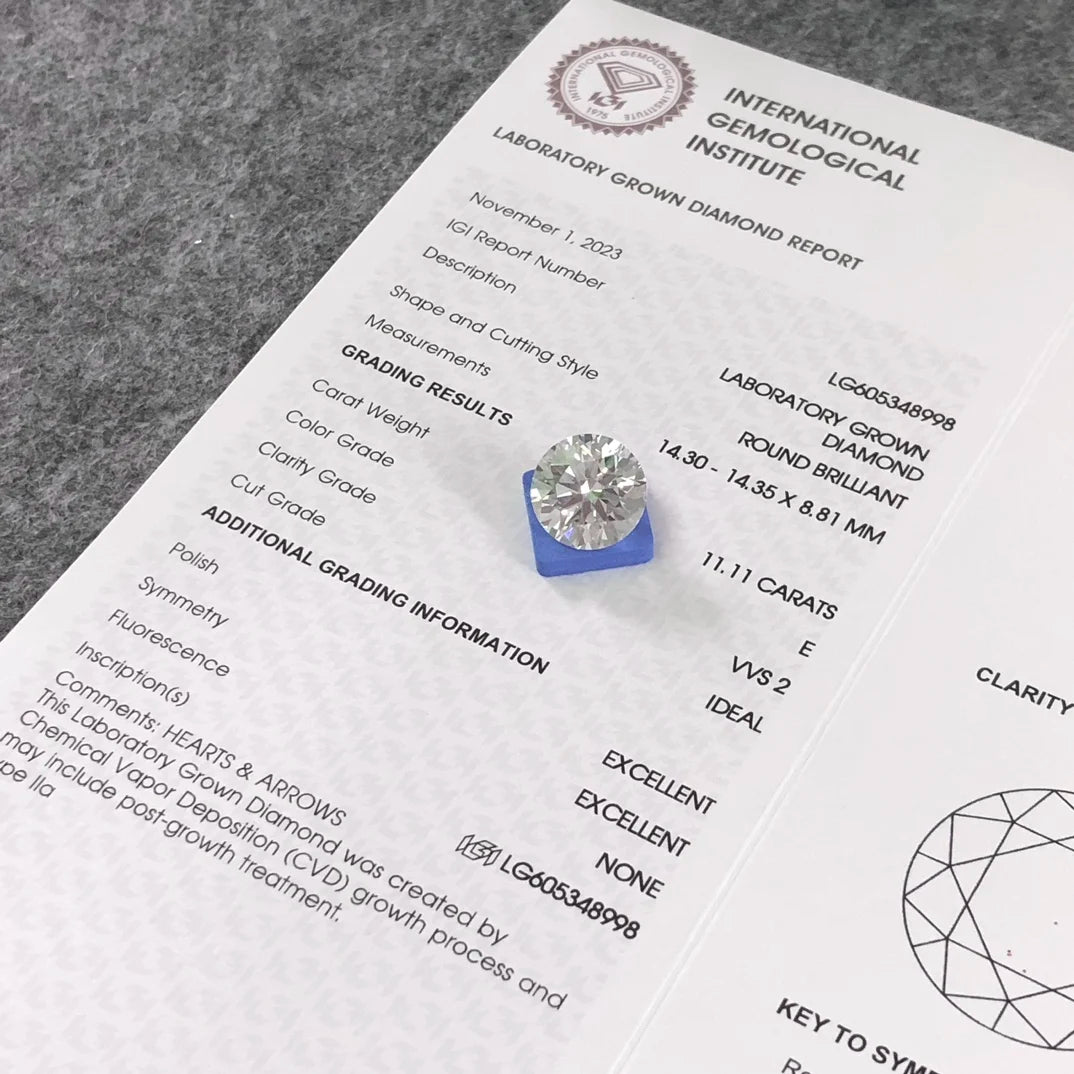 Limited-time 50% off on large With IGI Certificate 7ct 8ct 9ct 10ct 20ct 30ct Big Lab Grown Diamonds CVD Laboratory Diamond
