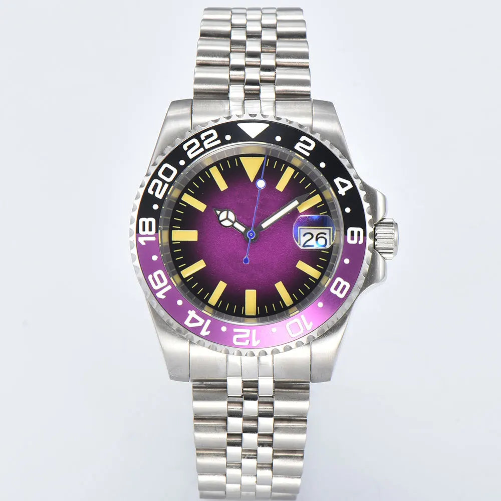 Luxury NH35 Watch 40mm Diver Men's Mechanical Watch Sapphire Glass Automatic Watch NH35 Stainless Steel Watch for men