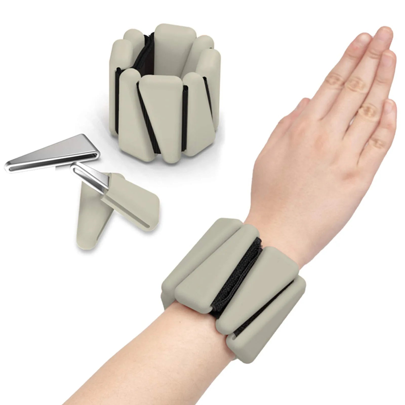 Pilates Weight Bangles Wrist & Ankle Weights for Women les - Set of 2, 1LB/ 2LB Each