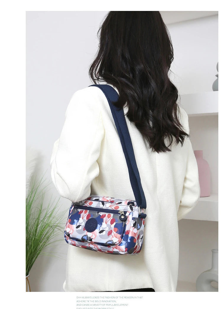 Waterproof Nylon Oxford Cloth Crossbody Bag Women's Single Shoulder Bag Versatile Durable Soft Casual Style Youth Fashion