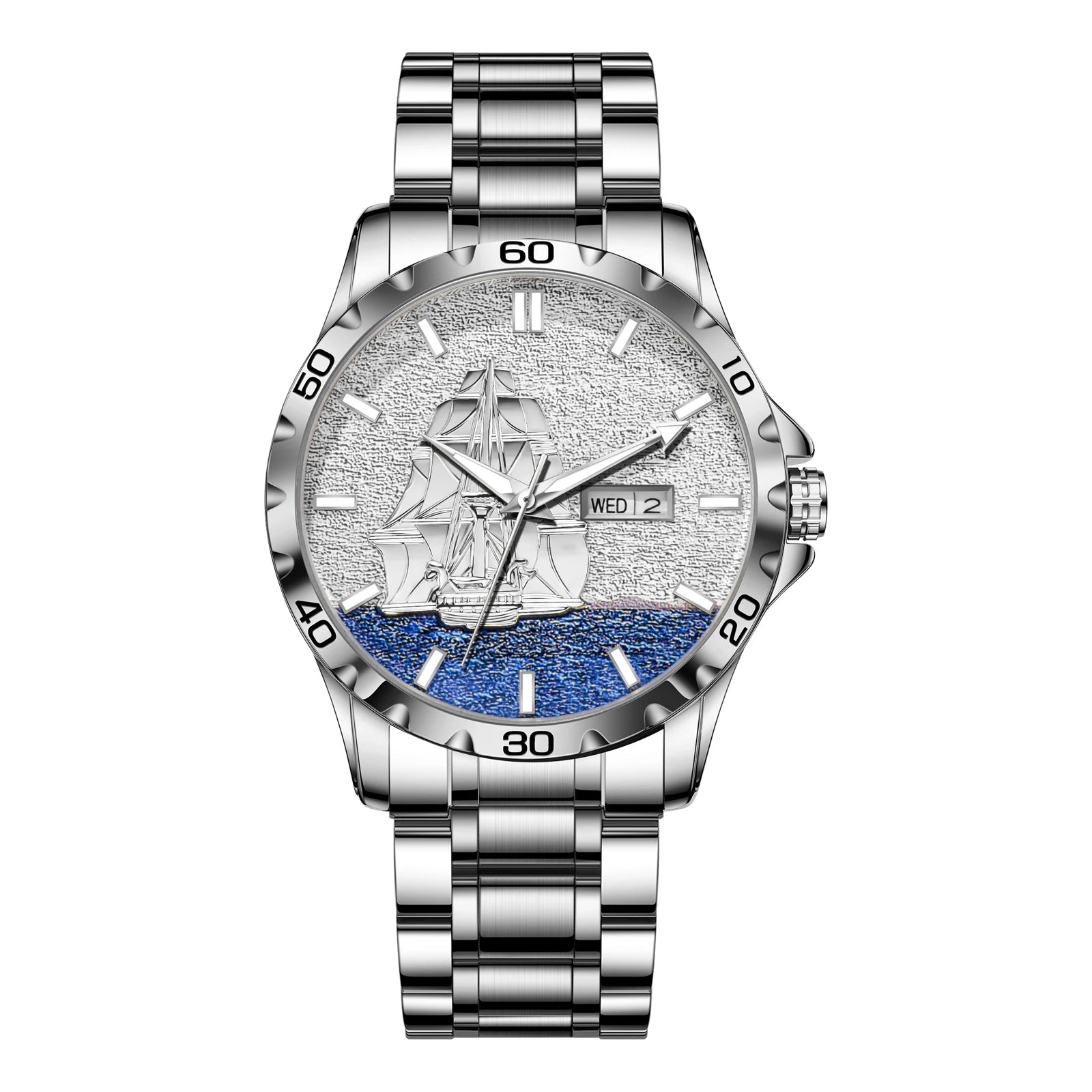 Glenaw Sailing Series Top Brand Luxury Men's Watch Fashion Business Fully Automatic Mechanical Waterproof Watch