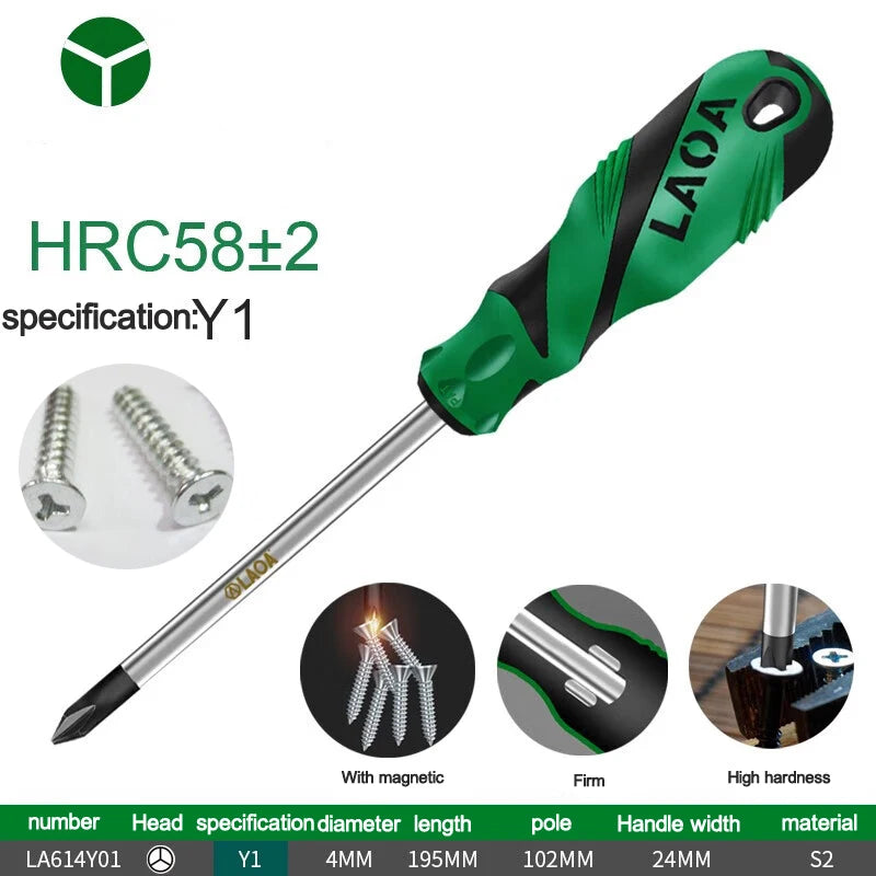 LAOA Special-shaped screwdriver Y-shaped U-shaped H triangle magnetic screwdriver socket screwdriver