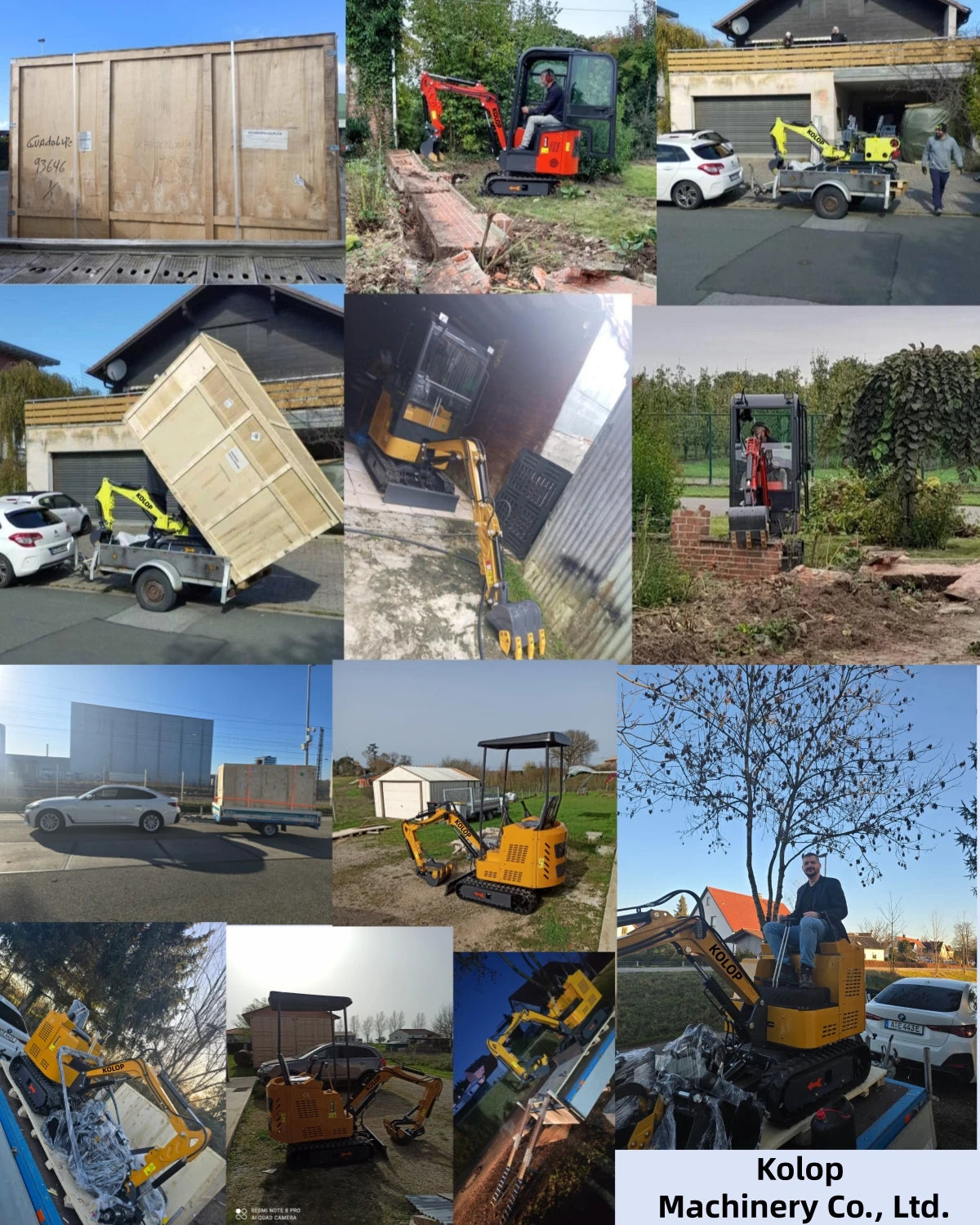 Enclosed Cab 2 Ton Mini Excavator 1 Ton Tracked Mini Digger Customized EURO 5 Kubota Yanmar Diesel Engine Fast Delivery