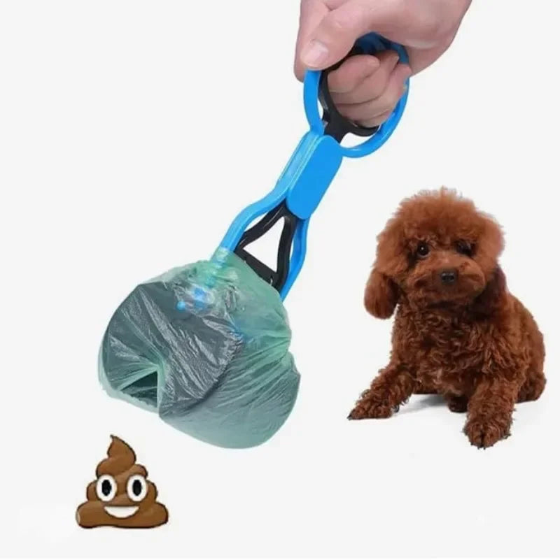Durable Plastic Portable Pet Pooper Scooper with Sawtooth Edge Dog Poop Picker for Indoor Outdoor Cleaning Tool