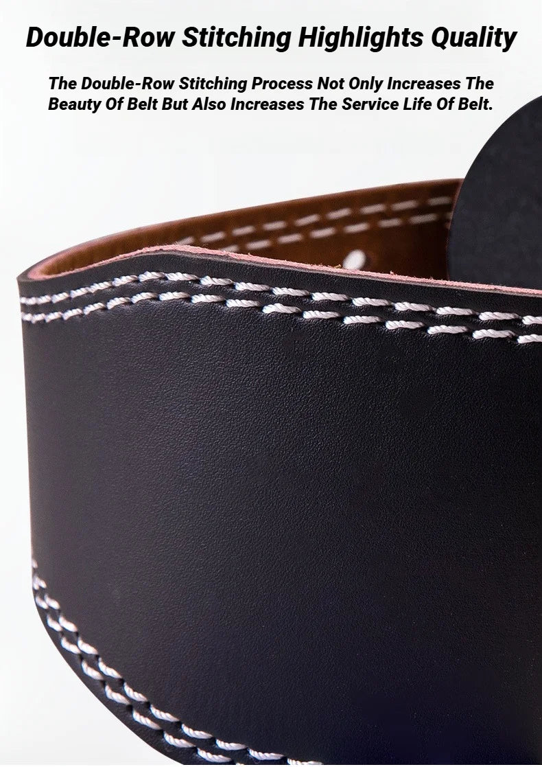PU Leather Professional Waist Support Sports Safety Belt Protection Fitness Deep Squat Hard Pull Weightlifting Equipment Trainin