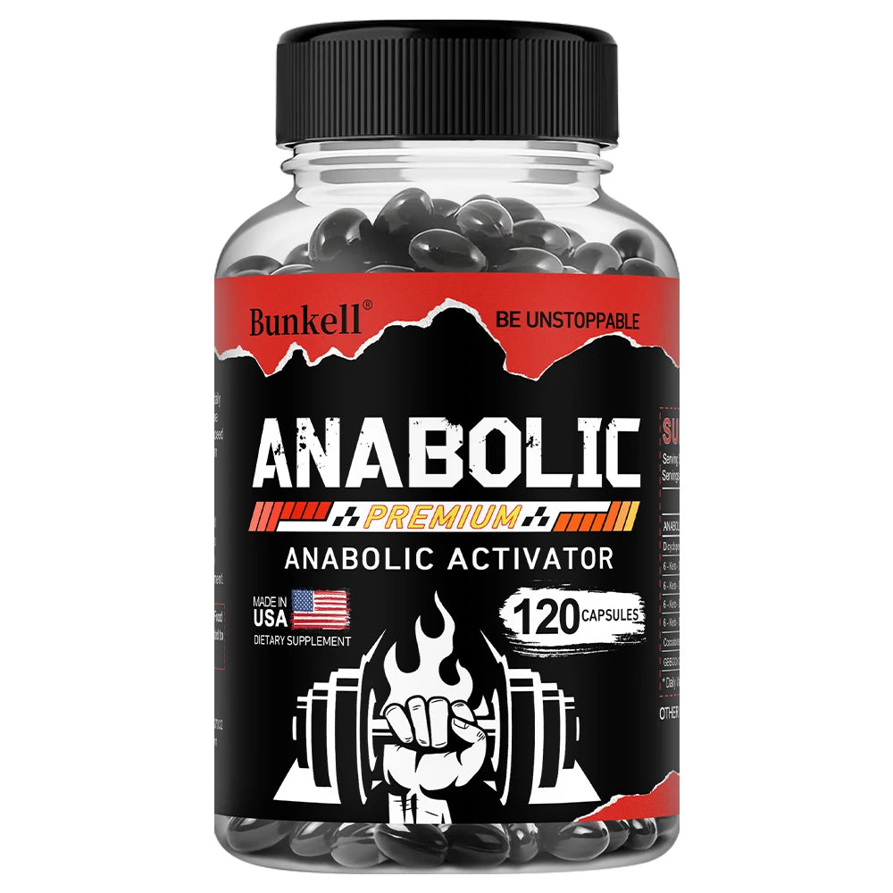 Men’s Muscle Builder Capsules - Lean Muscle Growth, Strength, Endurance & Recovery, Anabolic Activator, 30/60/120 Capsules