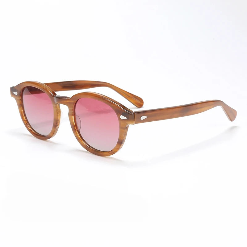 Polarized Sunglasses Men Brand Johnny Depp Sun Glasses Lens Woman Luxury Vintage Acetate Driver's Shade