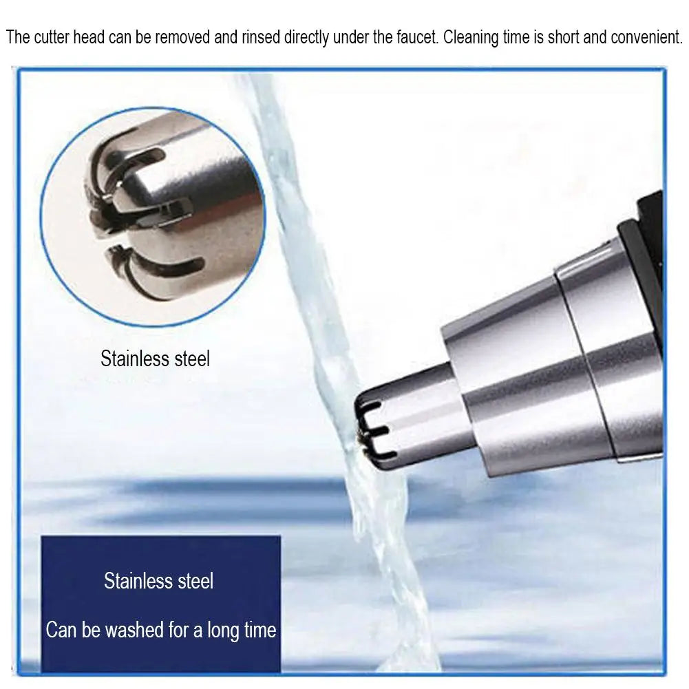 Professional Electric Nose Hair Trimmer Painless Waterproof Stainless Steel Head for Men And Women
