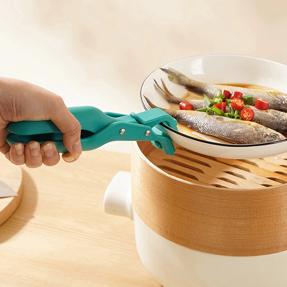 1/2/5Pcs Hot Plate Gripper Anti-Scalding Clips Holder Tongs Bowl Holder for Moving Hot Plate Bowls Pizza Pan for Kitchen