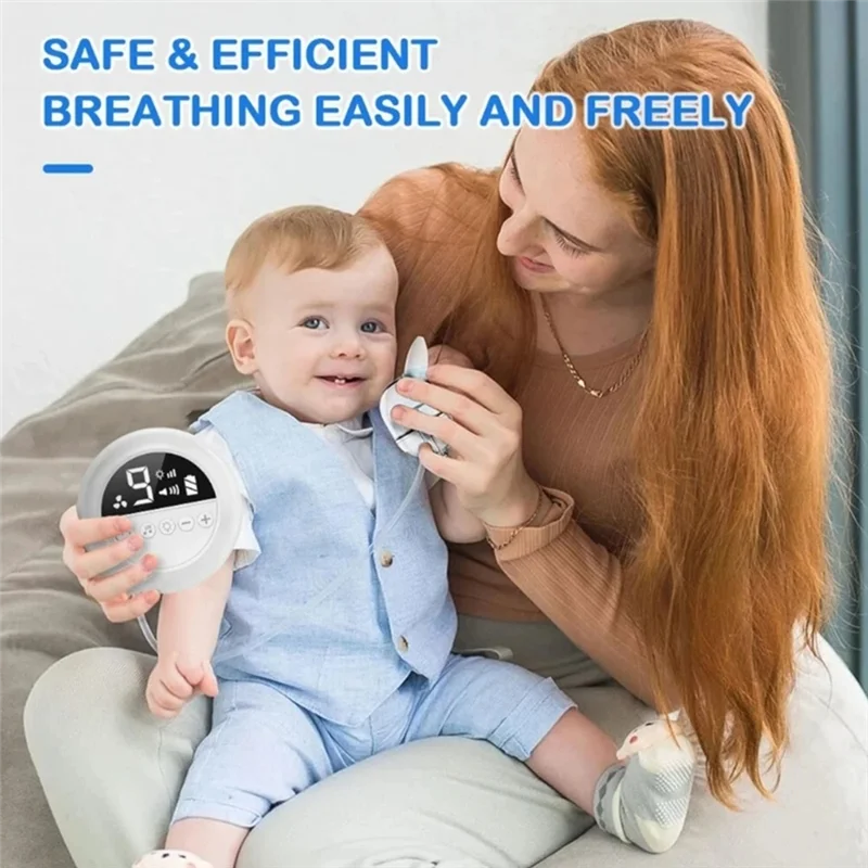 ABTK-Electric Nose Cleaner With Music And Soft Glow Powerful Electric Nasal Aspirator Rechargeable Vacuum For Infants