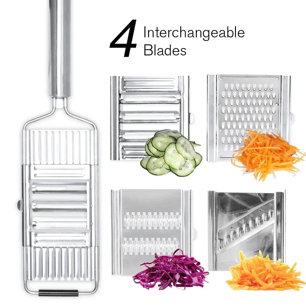 Multi-purpose Slicer Cuts Stainless Steel Grater Peeler Set Cheese Grater Cabbage Shredder Kitchen Tool For Kitchen