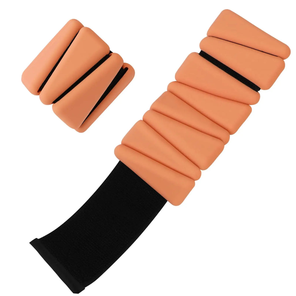 2000g Yoga Wrist Weight Bands Adjustable Ankle and Wrist Weight Bracelets Running Exercise Weighted Wrist Bands Fitness Training