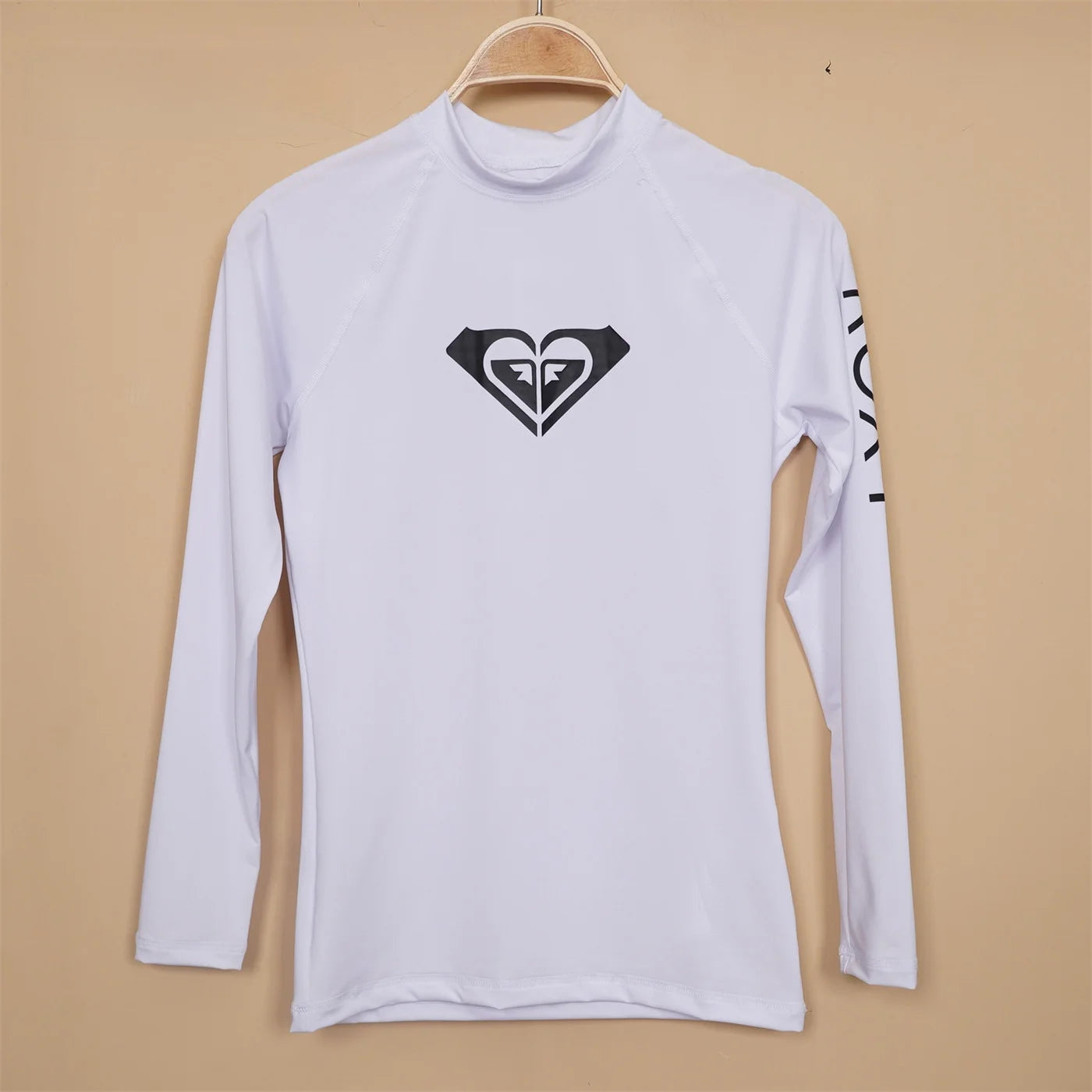 ROXY Surfing Swimming Beach UPF50 Sun Protection Long Sleeve round Neck High Elastic Breathable Moisture Wicking T-Shirt for ...