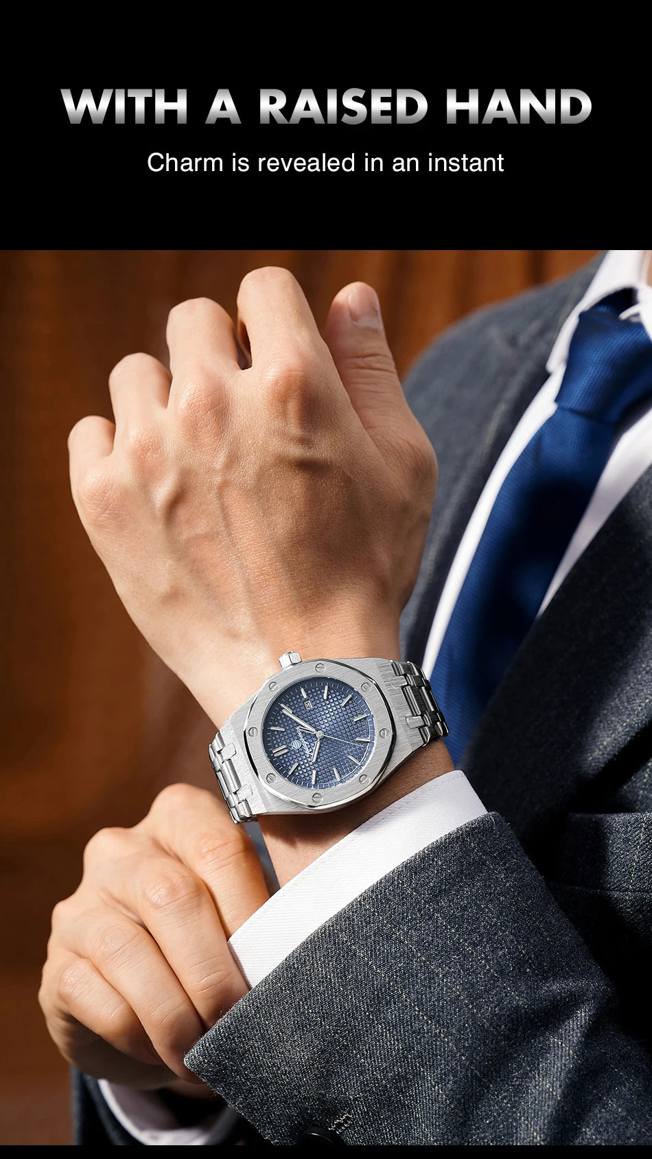 PAAZOMU Luxury Business Man Wristwatch Waterproof Luminous Date Men Watch Stainless Steel Fashion Quartz Watches For Men Reloj