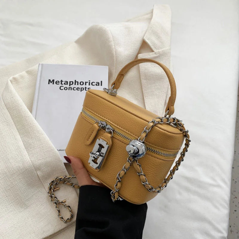 Fashionable Chain Strap  Square Bag for Women Summer New Style Handbag High Quality Crossbody Bag Stylish Trendy Small Bag