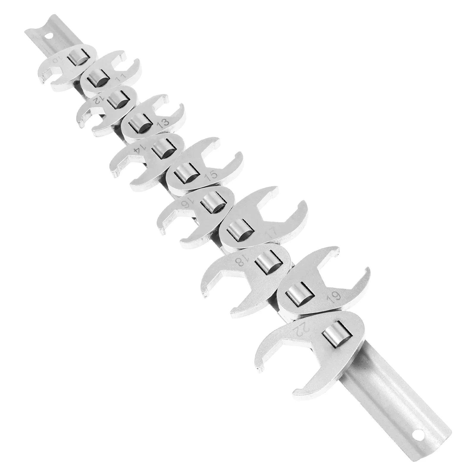 11Pcs Crowfoot Wrench Set 3/8Inch Drive Crowfoot Wrench 10 To 22mm Flare Nut Wrench Set for Torque Wrench Keys Set Multitool