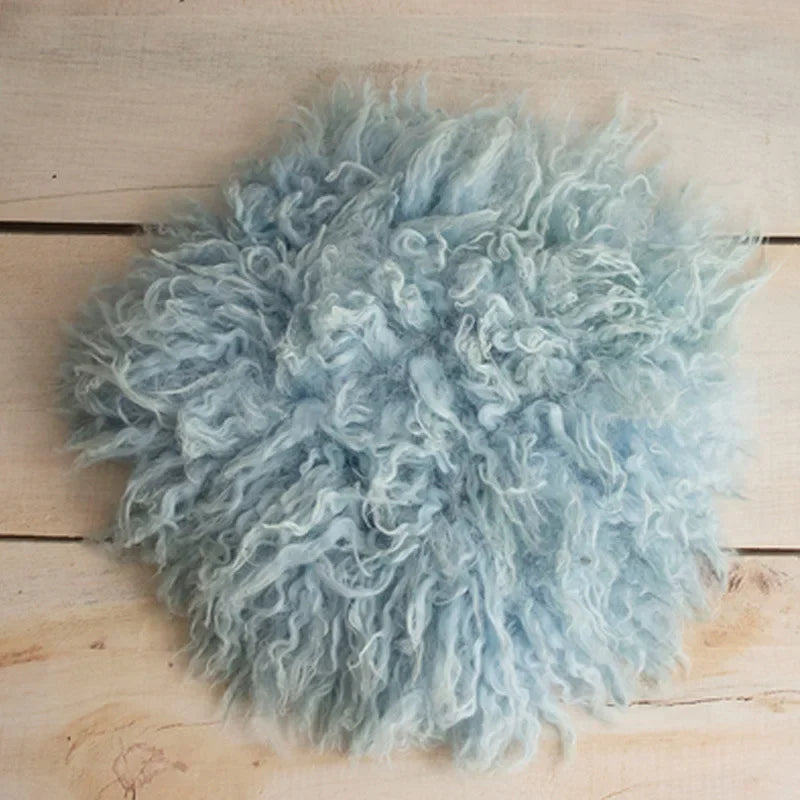 Flokati 100% Wool Blanket Mats Baby Photography Props Newborn Wrap Backdrop Prop for Newborns Photo Shoot Fotografia Accessories