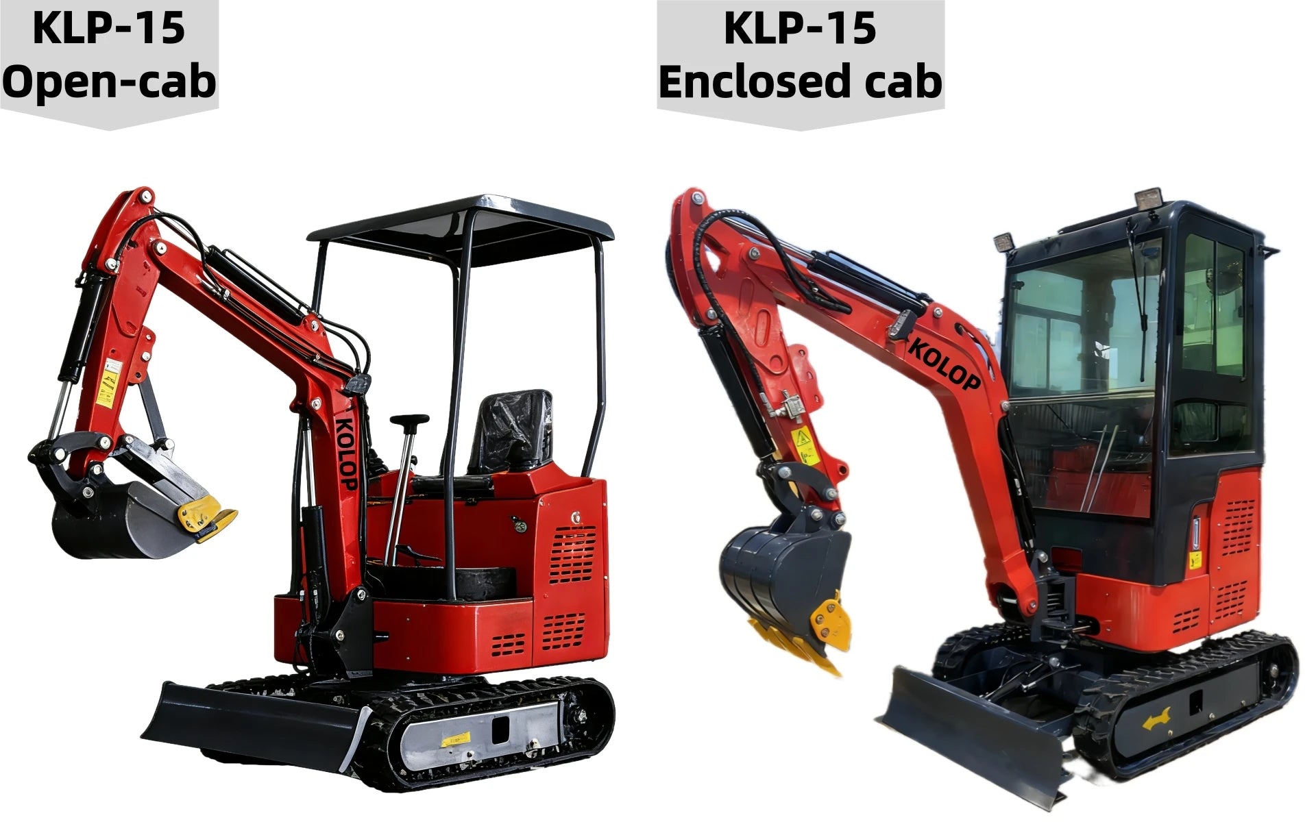 Enclosed Cab 2 Ton Mini Excavator 1 Ton Tracked Mini Digger Customized EURO 5 Kubota Yanmar Diesel Engine Fast Delivery