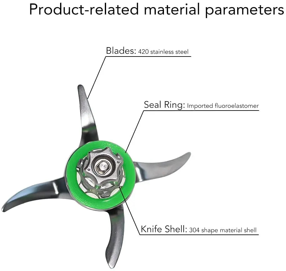 Blender Blade Knife for Vorwerk Thermomix TM6 TM5 Food Processor Mixing Knife Stainless Steel with Seal