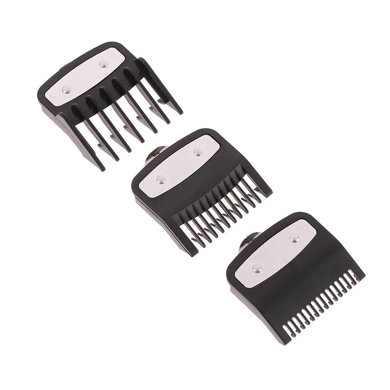 Black limit comb set Hair Clipper Guards Guide Combs Trimmer Cutting Guides Styling Tools Attachment Compatible 1.5mm 3mm 4.5mm