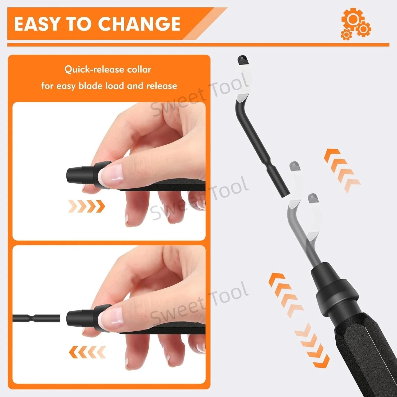Deburring Tool Set RB1000 Black Metal Handle with 1/10/11 Swivel Blades for Metal PVC Plumbing 3D Printing Plastic Copper Resin