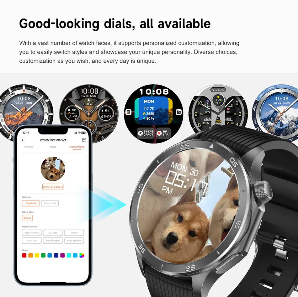 For OPPO Watch X Smart Watch Men High-end Business Men Bluetooth Call IP68 Waterproof Fitness Tracker Smartwatch Man 2025 New