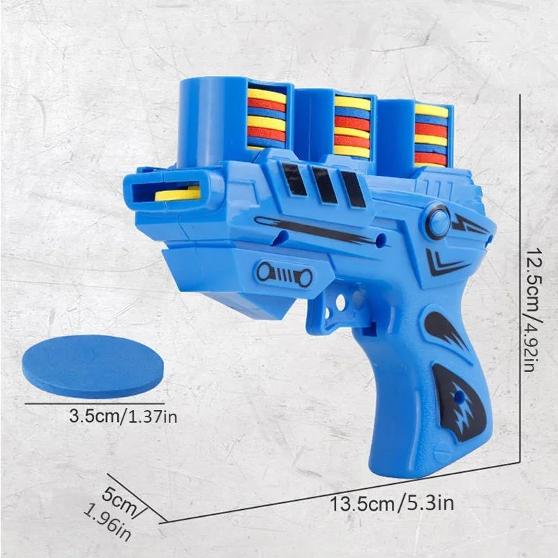AF Interactive Turnip Gun Cat Toy with 15pcs Reusable Soft Bullets, Pet Hunting Training & Funny Interactive Play Supplies