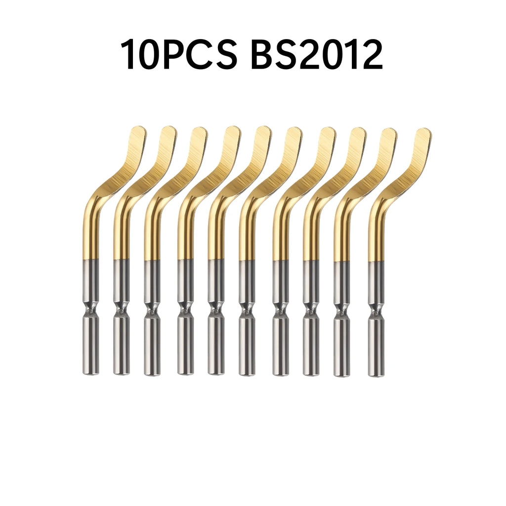 10PCS Deburring Blades Set High-Speed Steel Rotary Blades for Precision Deburring Compatible with Universal Deburring Tools