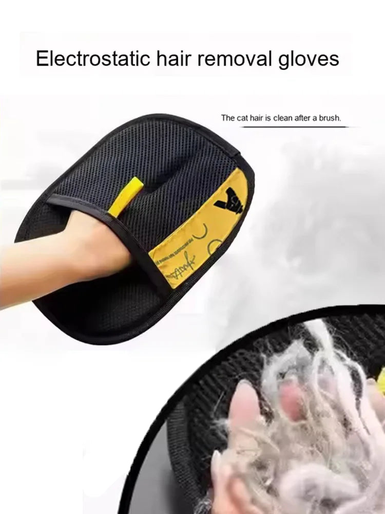 Pet Grooming Gloves For Cats Dog Hair Removal Gloves Pet Clothes Mattress Sofa Hair Cleaning Gloves Pet Massage Grooming Gloves