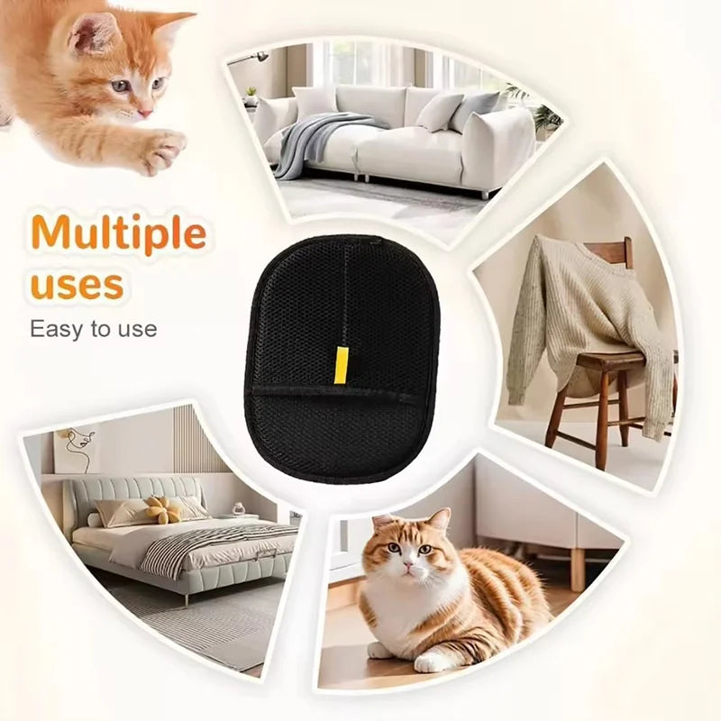 Pet Grooming Gloves For Cats Dog Hair Removal Gloves Pet Clothes Mattress Sofa Hair Cleaning Gloves Pet Massage Grooming Gloves