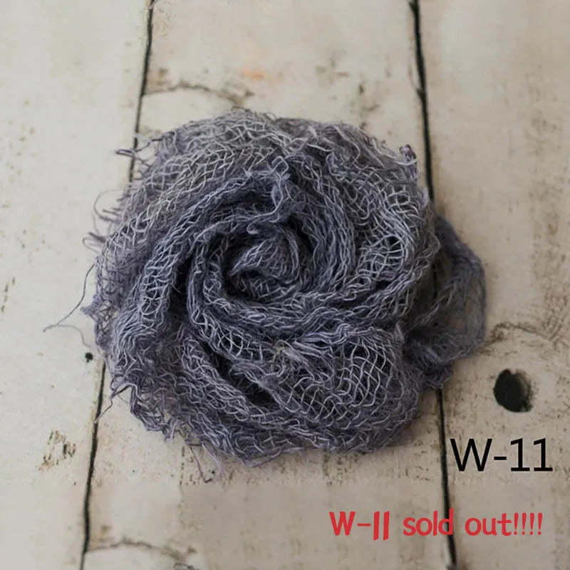 Newborn Photography Props Handmade Twine Net Folding Linen Blanket Mat Background Photo Decoration Studio Shooting Accessories