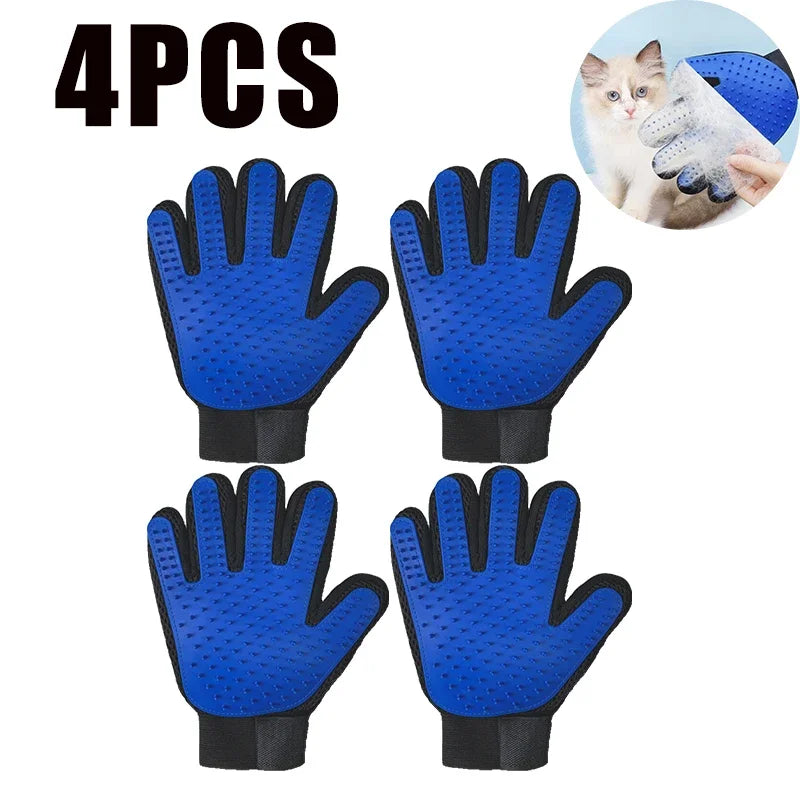 Pet Hair Glove Comb Pet Dog Cat Grooming Cleaning Glove Deshedding Hair remover Massage Brush Animal Supplies Cat Accessoies