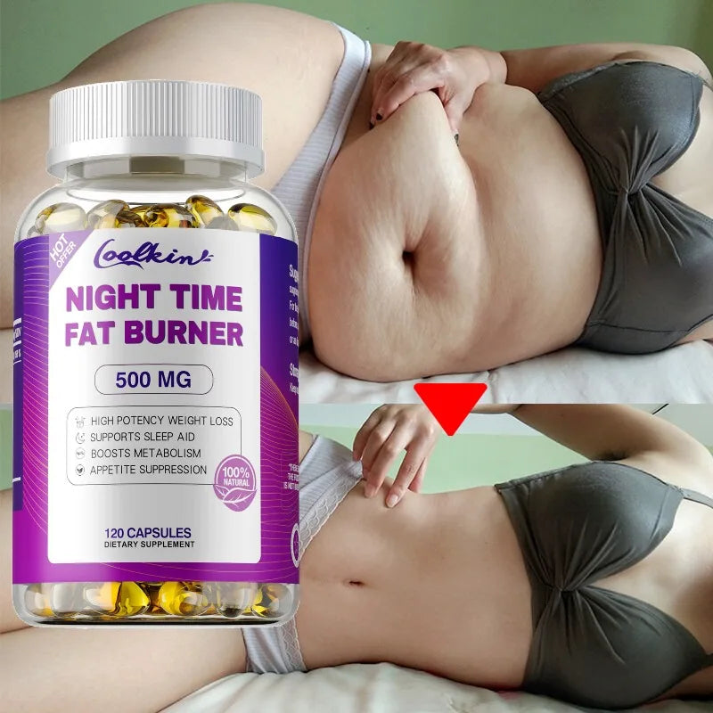 Best Nighttime Fat Burner - Thermogenic Fat Burner, Natural Appetite Suppressant and Metabolism Booster, Immune Health