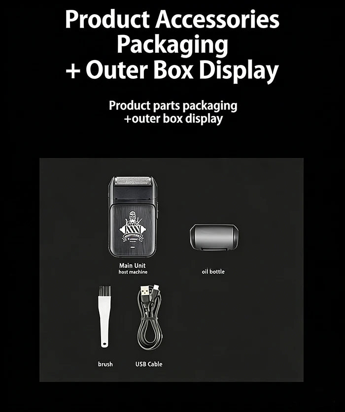 kemei KM-T366 Shaver Professional Razor Electric Shaving Machine Portable Beard Trimmer Rechargeable Razor Mini Shaver for Men