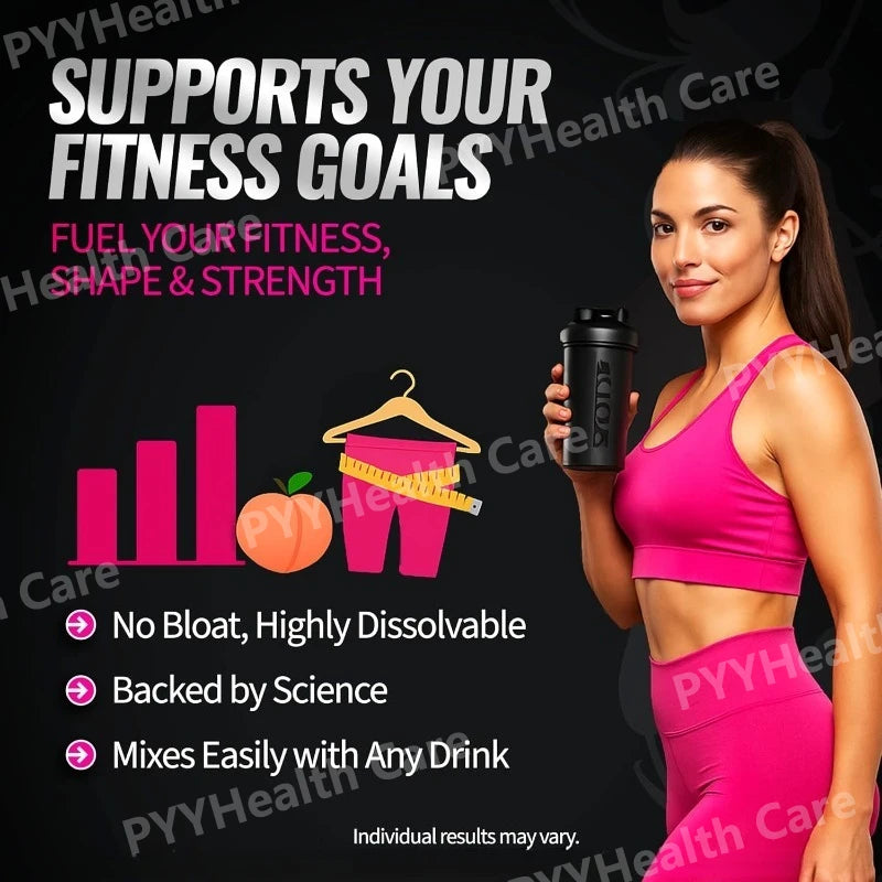 Creatine for Women Booty Builder Supplement with Collagen & BCAA Supports Muscle Development Post-Workout Recovery Elasticity