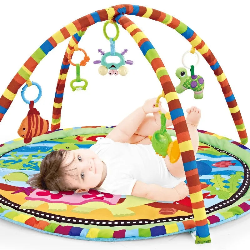 Multifunctional Baby Fitness Activity Frame Baby Awakening Mat Crawl Blanket With Fence Activity Pad  Baby Educational Mat Gift