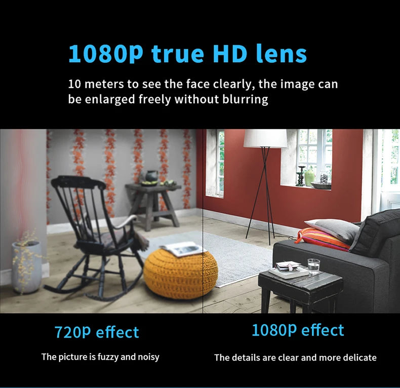 Mini WiFi Camera HD 1080P Indoor Monitor Security Protection Home Baby Video Surveillance IP Cam Audio Recorder 2024 New