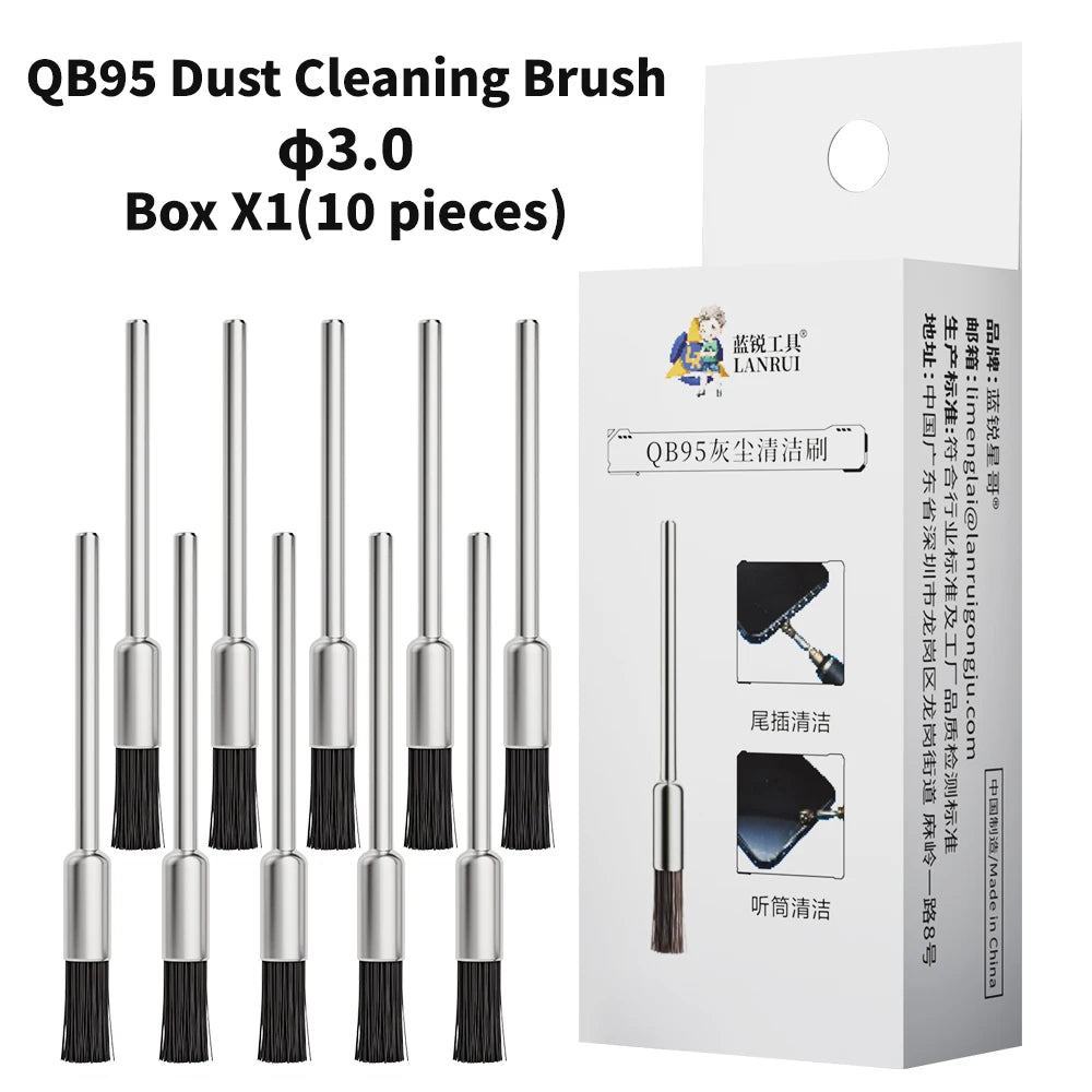 LANRUI QB95 Dust Cleaning Sticks 10PCS for Mobile Phone Repair Motherboard IC Pads Earpiece Speaker Cleaning Dust Removal Tool