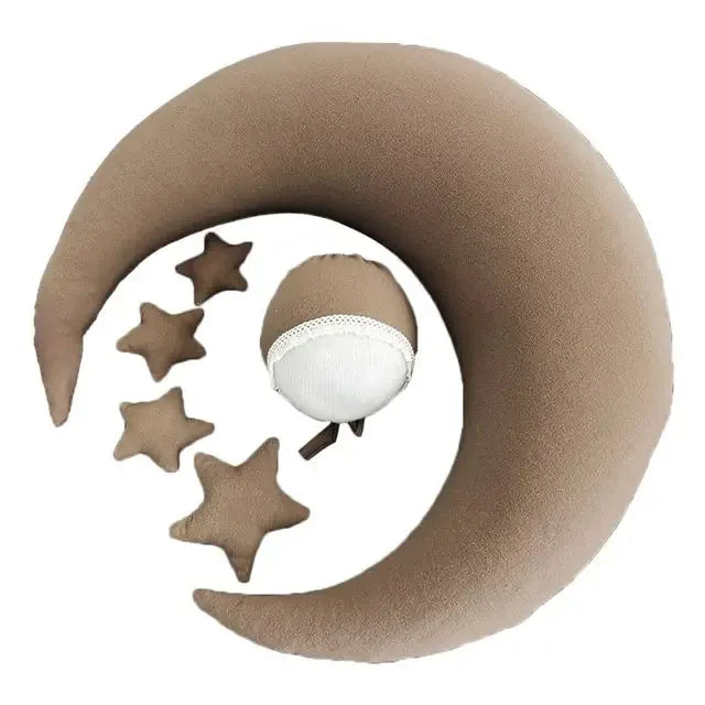 ❤️Moon Pillows Set Newborn Photography Accessories Posing Crescent Pillow 6Pcs/Set Studio Baby Photo Decoration Moon Fotografia