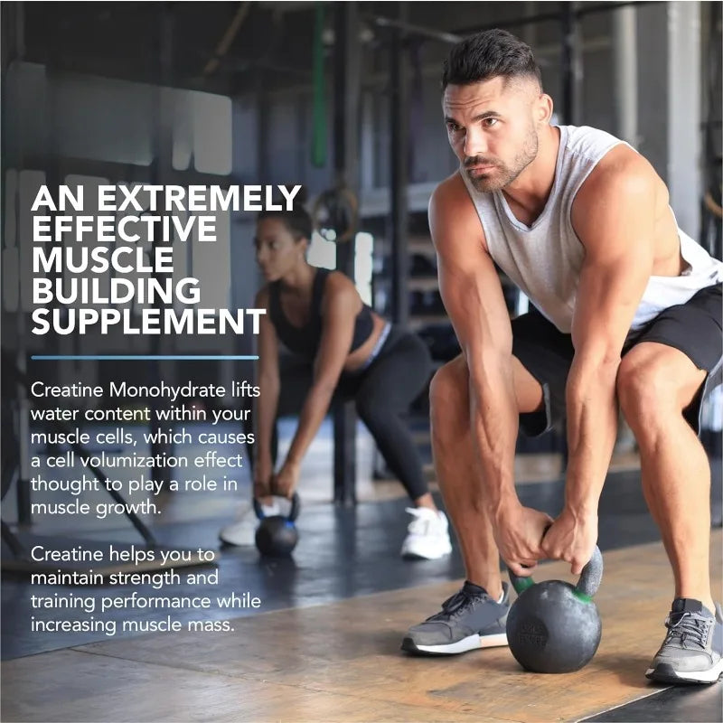 Creatine Monohydrate Gummie Blueberry Flavor 60pcs with 1000mg Creatine & Sodium Support Recovery After Exercise Muscle Strength