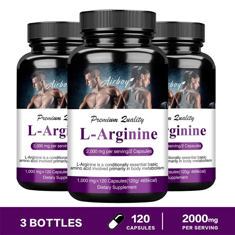 Men's L Arginine Capsules Supplement Endurance Performance for Workouts Muscle Growth Mercury for Adult