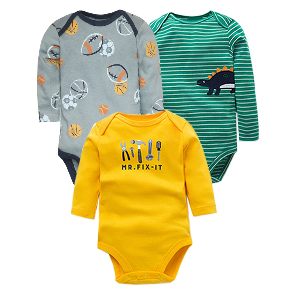 2023 Spring Autumn Baby Bodysuits Long Sleeve Baby Boy Girl Clothes 100% Cotton Bebe Jumpsuit Newborn Body Infant 0-24Month